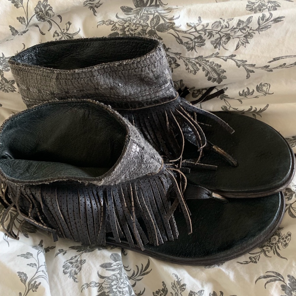 Free people fringe sandals